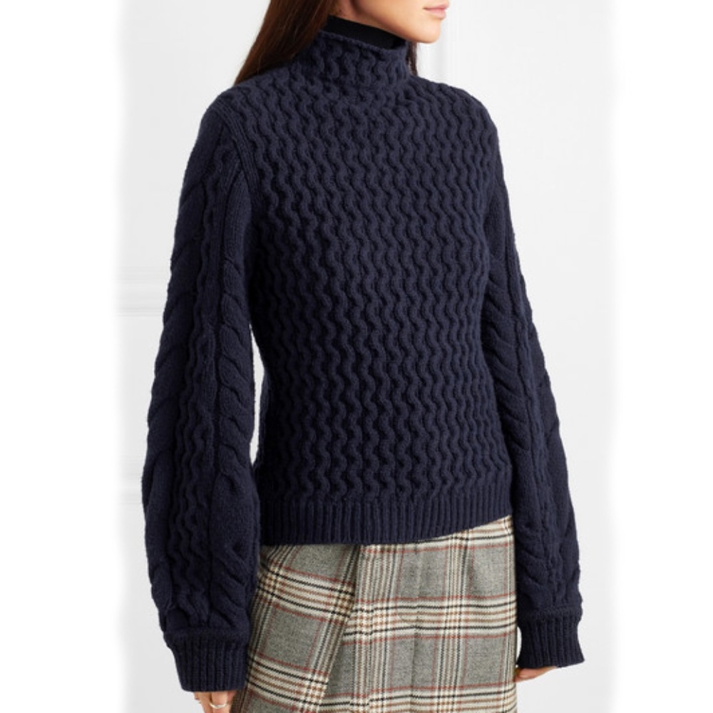 EUC $495 Victoria Beckham Navy Blue Sweater